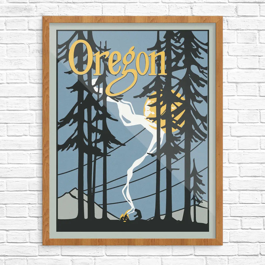 Oregon Campfire Print