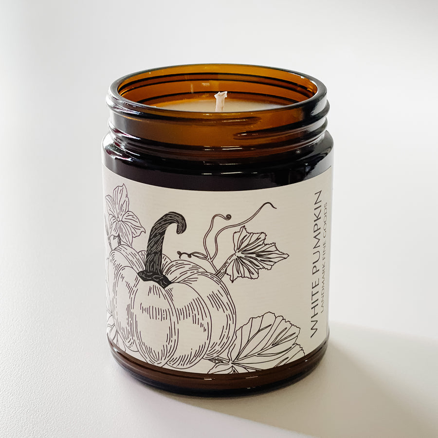 White Pumpkin Candle - Fall Botanical Collection